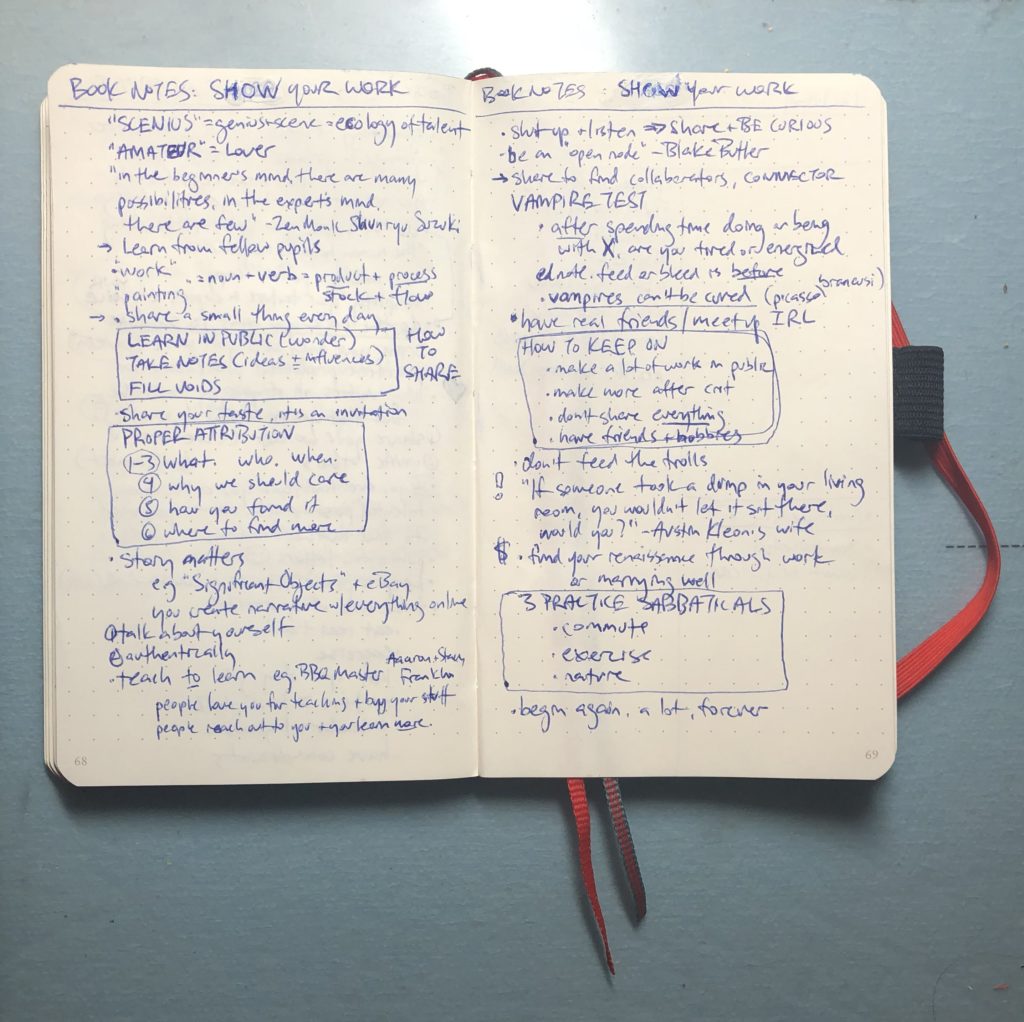 Show Your Work, book notes from Marc Scheff